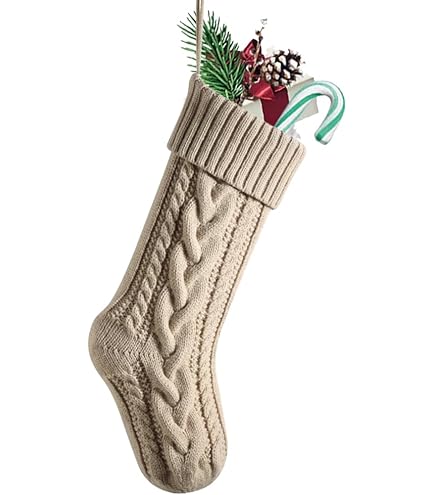 Nueva Media De Navidad Verde Felpa 17.5 Pulgadas Por Holiday Time – Calienta Tu Hogar