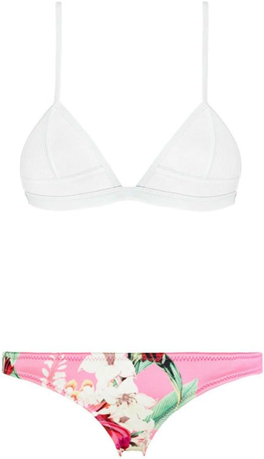 Women's Mix and Match Style Two Piece Halter Bikini Set Push-up Swimsuit