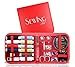 Sewing Aid Kit, Small Red Case with 72 Best Supplies for Emergencies, 1000 yds of Threads & Self-Threading Needle, Great Gift for Travelers, Kids & College Students, E-book for Beginners Included