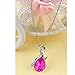 Usstore Women Lady Rhinestone Chain Crystal Pendant Necklace Jewelry Gift (Red)