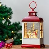 Christmas Snow Globe Lantern Water Glittering