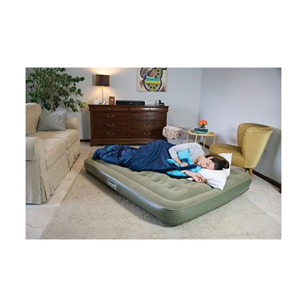 Coleman Airbed Comfort Bed Camping Mat, Flocked Air Bed, Inflatable
