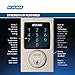 Schlage Z-Wave Connect Century Touchscreen Deadbolt with Built-In Alarm, Works with Alexa via SmartThings, Wink or Iris, Satin Nickel, BE469 CEN 619