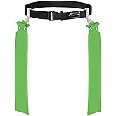 Trained Flag Football Set – Adjustable Flag Football Belt with 2 Flags & Audible Pop – Durable Flag Football Gear for Youth, Kids & Adults