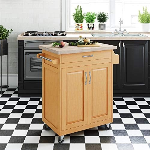 Dorel Living Kitchen Island Natural