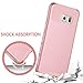 BENTOBEN Galaxy S6 Edge Plus Case, S6 Edge Plus Case, Slim Scratch Resistant Dual Layer Hybrid Rugged Soft TPU Bumper Shockproof Protective Case for Samsung Galaxy S6 Edge Plus, Rose Gold