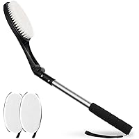 EASACE Body Brush for Back,Lotion Applicator, Long Handle Bath Brush for Showering, Adjustable Head Back Scrubber, Shower Bru