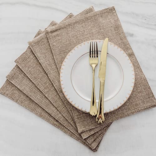 Home Brilliant Set of 4 Farmhouse Placemats Heat Resistant Dining Table