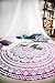 Folkulture Magenta Marvel Mandala Round Tapestry Hippie Indian Mandala Beach Blanket or Hippy Bohemian Table Cover or Boho Gypsy Cotton Tablecloth Beach Towel Meditation Round Yoga Mat-72 Inches, Pink