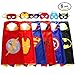 Halloween Superhero Dress 6 Capes and Masks – Dress Up Kids Toys Holiday Gift
