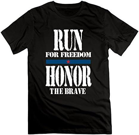 Men's Run For Freedom Hornor The Brave T-shirt