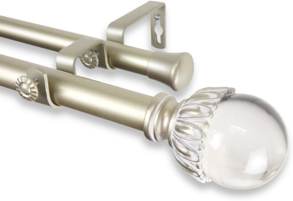 60 Off Rod Desyne Home Decorative Pixie Double Curtain Rod 1 170 Inch Light Gold Buy Brand