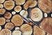 HaokHome 61101 Faux Stacked Chopped Log Woods Wallpaper Peel Stick Wall Murals 17.7
