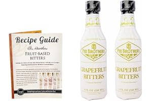 MULMEHË Exclusive Recipe Guide and Fee Brothers Grapefruit Bitters Bundle, 2 Bottles