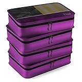 Dot&Dot Medium Packing Cubes for Travel - 4 Piece Luggage Accessories Organizers