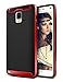 Galaxy Note 3 Case, Coolden Ultra Exact Fit Defender Shield Soft Interior Galaxy Note 3 Hard Case Non-slip Grip Cover Slim Rugged Flexible Armor for Galaxy Note 3 - Red
