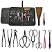 Carbon Steel Bonsai Tools Equipment Kit 6PCS 10PCS 14PCS with Case for Gardening (10PCS Kit)