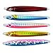 Aorace 5pcs/lot 100g Metal Jig Lead Fish Lead Jigs Metal Fishing Lure No Assist Fishing Hook Sea Fishing Hook Baits