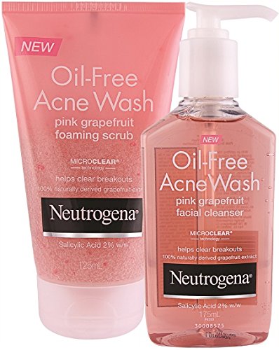 oil free acne wash pink grapefruit foaming scrub