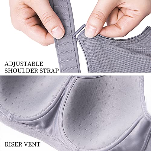 ZeroBound Women's Sports Bras High Impact Full Coverage Underwire