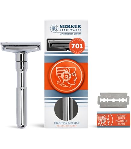 Amazon.com: MERKUR 38C Double Edge Safety Razor - Bright Chrome