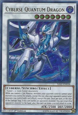 Yu-Gi-Oh! - Cyberse Quantum Dragon - SAST-EN038 - Savage Strike - First Edition - Ultra Rare