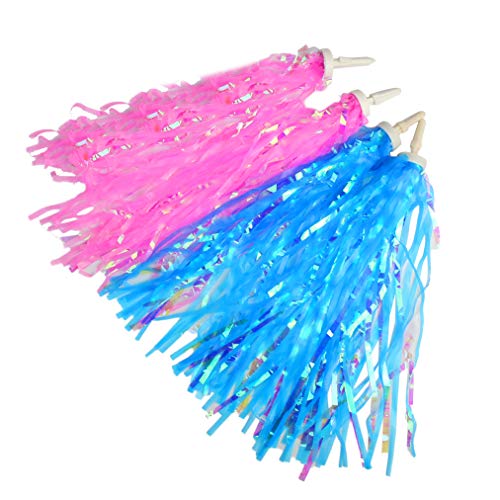 Yolyoo Kids Bicycle Bike Handlebar Streamers,Tassel Ribbons Children Scooter Handlebar Streamers for Girls Boys Scooter Handgrip
