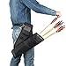 KRATARC Archery Hip Arrow Field Quiver Waist Arrows Bag with Belt Hanged for Target Hunting Shooting (Black)