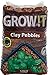 GROW!T GROWT GMC40l, 4mm-16mm, Clay Pebbles, 40 Liter Bag, Brown primary