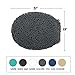 MAYSHINE Toilet Lid Cover - Black, Plush Microfiber Oval Toilet Seat Covers for Bathroom, Machine Washable Elongated Toilet Cover Seat, Stretches up to 21
