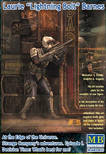 Master Box 24055 1/24 Scale Model kit Laurie â€œLightning Boltâ€ Barnes 2.75 inch