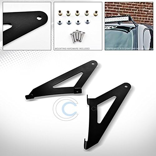 Autobotusa Black Roof Pillar Mount Bracket for 50" Led Light Bar FRC 14-17 Silverado/Sierra