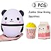 TOYHUYI Pack of 3 Jumbo Slow Rising Squishies Kawaii Popcorn Milk Box Panda figure Charms Scented Squeeze Toy, Stress Relief Toy For Fun
