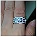 BigRose 2.65CT Men Rings Brilliant Cubic Zirconia Wedding Band Rhodium Plating Engagement Ring Solid 925 Sterling Silver 10