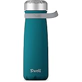 S
well Stainless Steel Traveler With Handle, 24oz, Peacock Blue, Triple Layered Vacuum Insulated Containers Keeps Drinks Cold