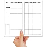 Travelers Notebook Inserts,Undated Weekly Planner,Weekly To Do List Notepad,30 Sheets,8.25" x 4.25",Travelers Notebook Refills for Journals,Diaries,Planners