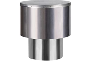 CAMPLUX ENJOY OUTDOOR LIFE CAMPLUX 3.54'' Rain Cap for Tankless Water Heater BD158 BW158, Stainless Steel Rain Proof Windproof Cap, Perfect for Outdoor Installation