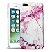 J.west Phone Case Compatiable with iPhone 8 Plus, iPhone 7 Plus, Marble Printed Clear Bumper Slim TPU Soft Rubber Cover Anti-Scratch Thin Back Protective Phone Case Cover for iPhone 7 Plus/8 Plus