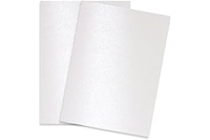 Shimmer Pure Snow White 8-1/2-x-11 32T Lightweight Multi-use 200-pk - PaperPapers 2pBasics 118 GSM (32/80lb Text) Letter size Everyday Metallic Paper for Professionals, Designers, and Crafters