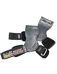 Guantes de levantamiento Pro para pesas, mejor correas de uso pesado, alternativa a los ganchos de alimentación, levantamiento de dedos ajustable, neopreno acolchado, muñequera
