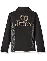 Juicy Couture 2 piezas chamarra con la pleather Acentos De Las Niñas y juego de pant Impreso
