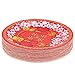 Sparkle and Bash Chinese New Year Paper Plates with Foil Accents (Red, 9 Inches, 48 Pack)