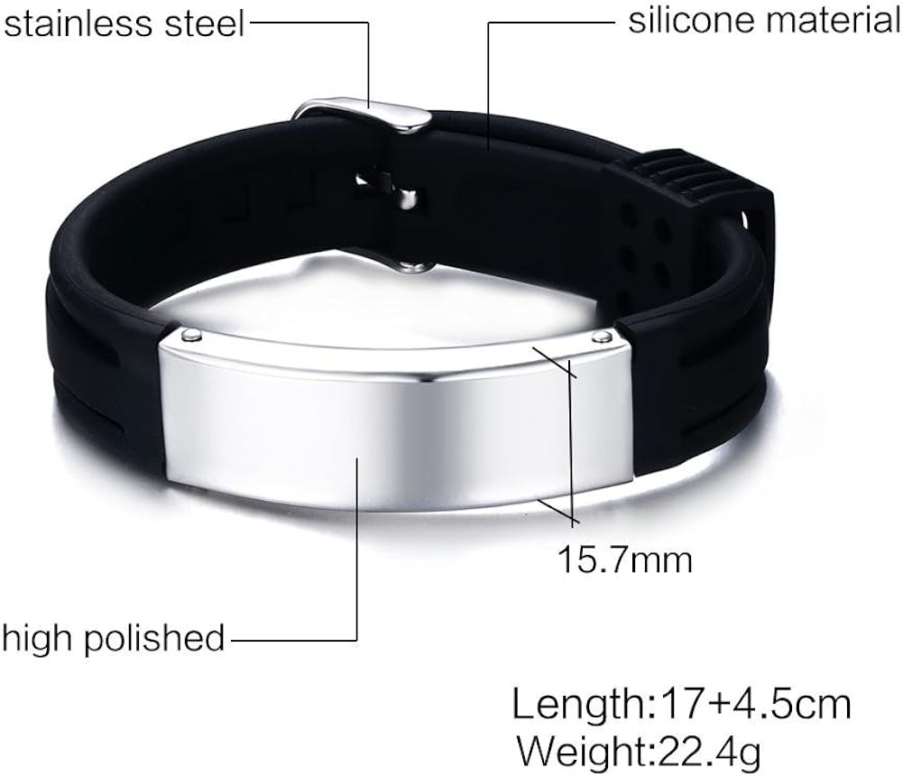 To my Son Bracelet : Engraved Always Remember You Are Braver Courage Inspirational Love Message From Mom Dad Silicone Bracelets Birthday Chirstmas Day Graduation Inspiration Gift For Men Teens - Image 3