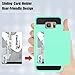 Elegant Choise Galaxy S6 Case, EC Samsung Galaxy S6 Wallet Case, Hybrid High Impact Resistant Protective Shockproof Hard Shell with Card Holder Slot Cover for Samsung S6 (Green)