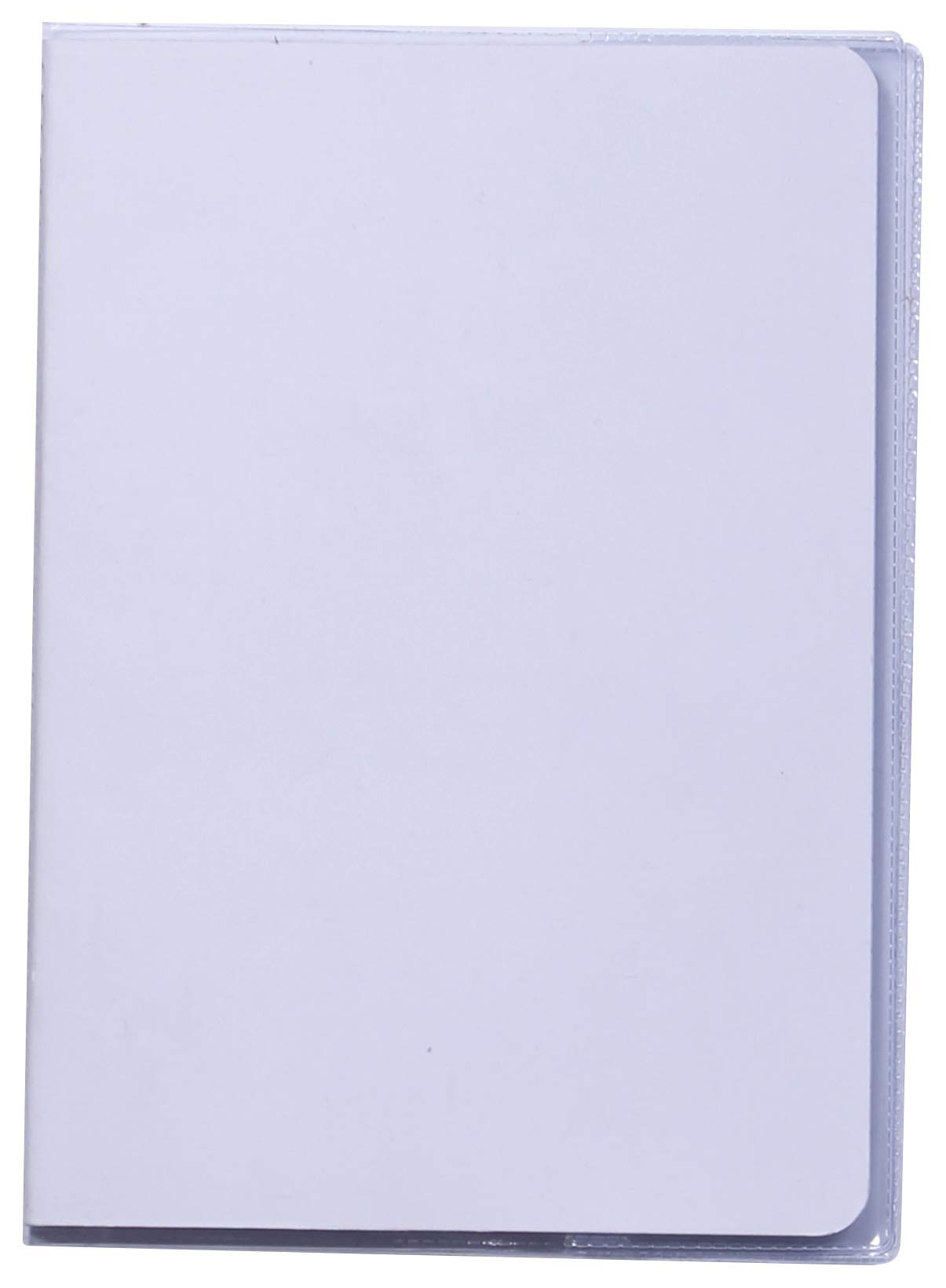 Calligraphe 73050C - Crystal Clear Notebook Protector - Size: A5 14.8x21 cm - 22/100th with Label Holder - Smooth Transparent PVC - Manufactured in France