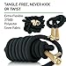 [NEW 2018] Expandable Garden Hose 50Ft Extra Strong – Brass Connectors w/Protectors 100% No-Rust & Leak, 9-Way Spray Nozzle - Best Water Hose for Pocket Use - 100% Flexible Expanding up to 50 ft