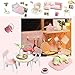 SPILAY Dollhouse Miniature with Furniture,DIY Dollhouse Kit Mini Modern Apartment Model Plus with Dust Cover & Music Box ,1:24 Scale Creative Doll House Toys for Children Girl Gift (Girlish Dream)
