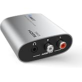 OREI HDMI ARC/eARC to Analog Audio Extractor Converter, PCM to 2CH HDMI 1.4 | HDMI ARC to RCA Audio Converter, HDMI eARC to Analog Audio Converter, 3.5mm &amp; L/R Output for Speakers