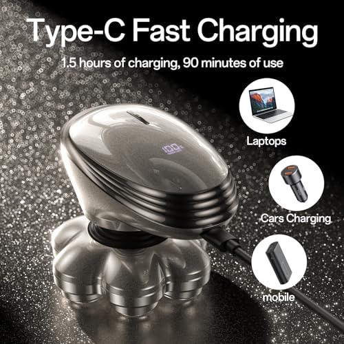 Head Shavers for Bald Men – Electric Razor for Men, 7D Magnetic Electric Shavers for Men, IPX7 Waterproof 5-in-1 Shavers for Men Grooming Kit (Gray)