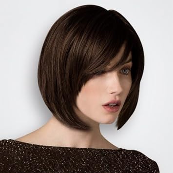 Zhudj Wig Short Hair Short Straight Hair Knitted Temperament